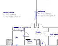 Appartement, 46 m²