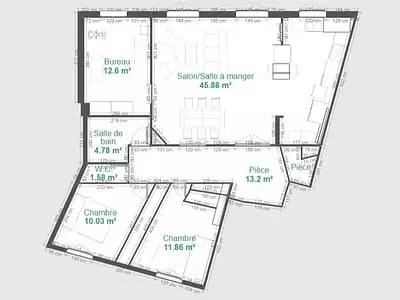 Appartement, 107 m²