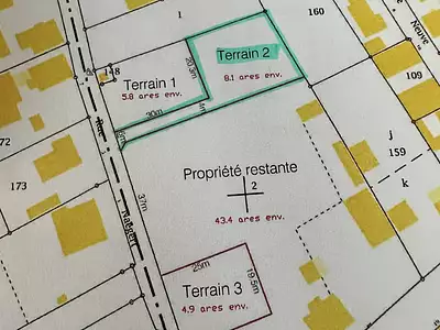 Terrain, 800 m²