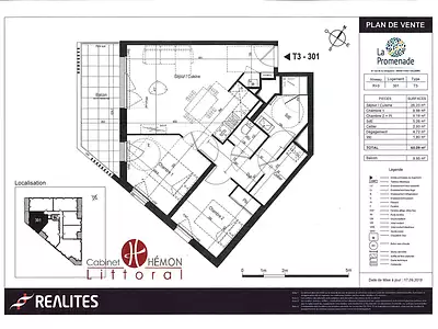 Appartement, 60,09 m²