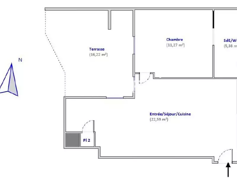 Appartement, 41 m²