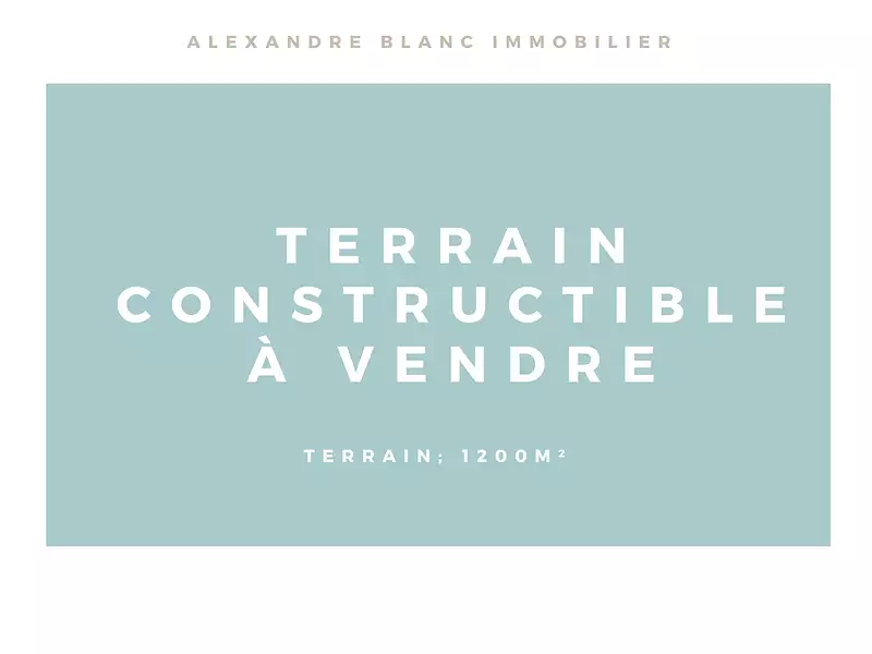 Terrain, 1 200 m²