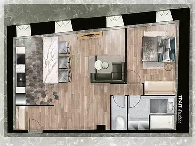 Appartement, 55,68 m²