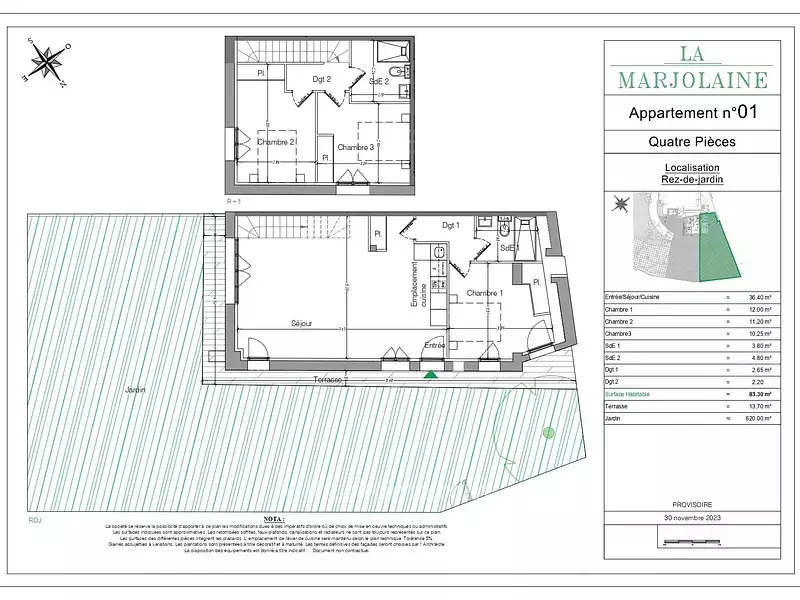 Appartement, 83,3 m²