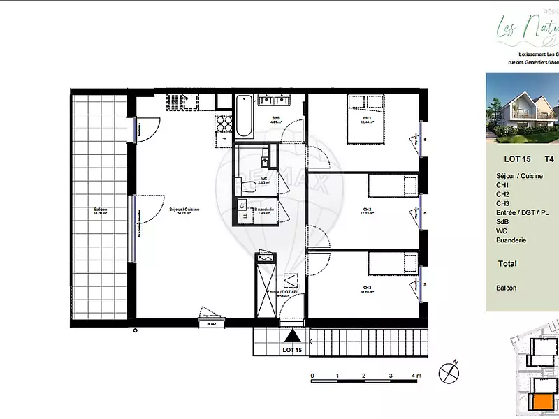 Appartement, 87 m²