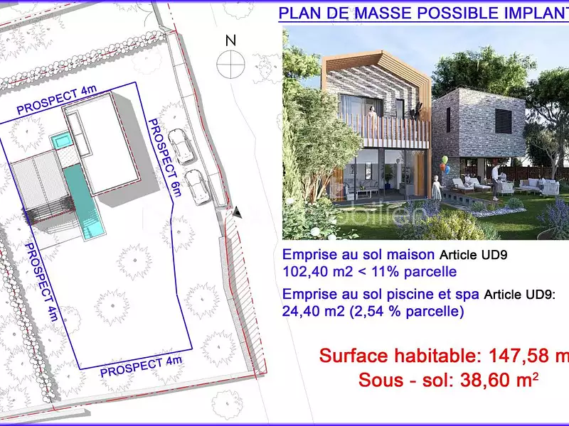 Terrain, 954 m²