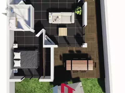 Appartement, 45,11 m²