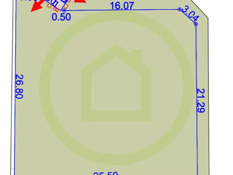 Terrain, 608 m²