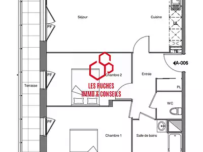 Appartement, 64,5 m²