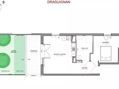 Appartement, 44 m²