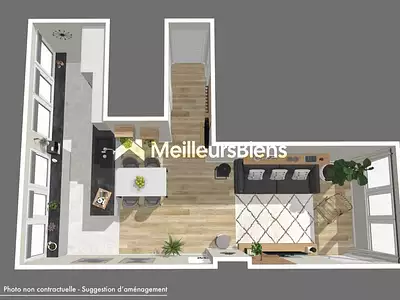 Appartement, 62 m²