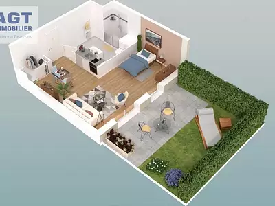 Appartement, 37 m²