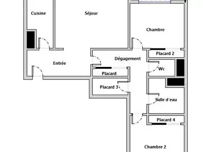 Appartement, 68,84 m²