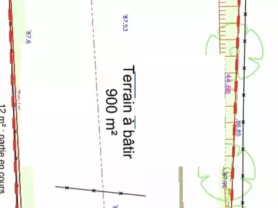 Terrain, 900 m²