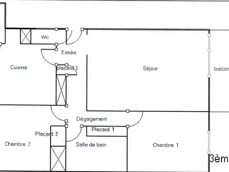 Appartement, 62,7 m²