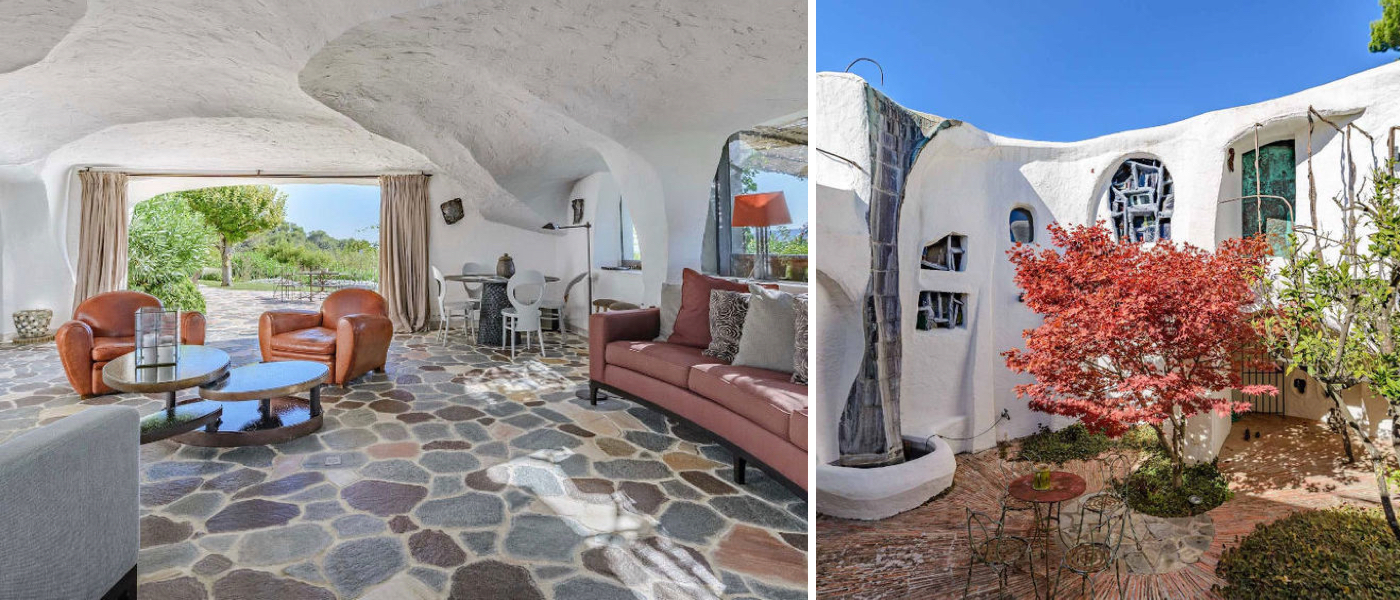 Une maison d’architecte très originale du célèbre architecte Jacques Couëlle près de Cannes
