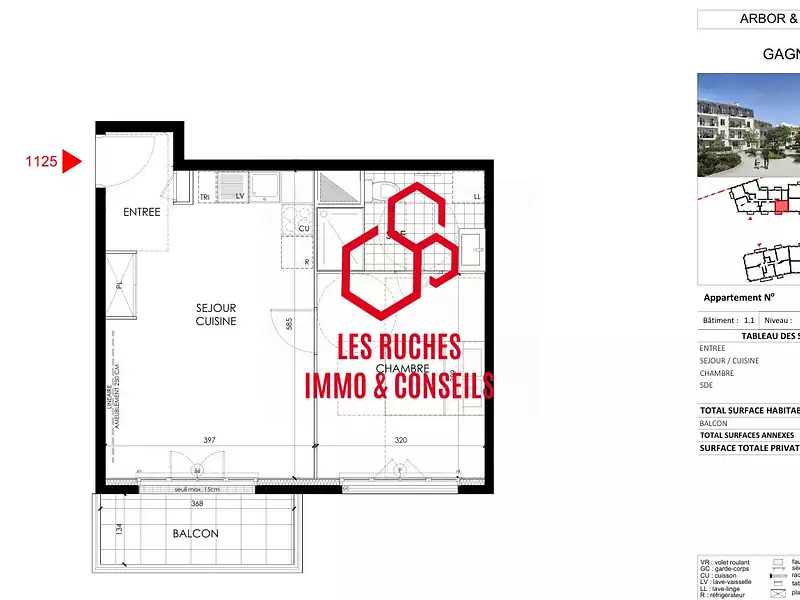 Appartement, 41,86 m²