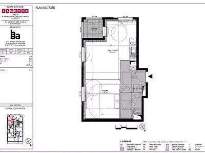 Appartement, 40,7 m²