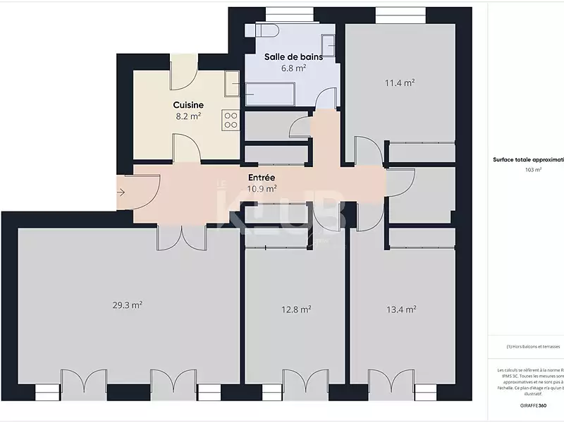 Appartement, 106,9 m²