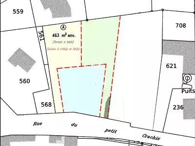 Terrain, 463 m²