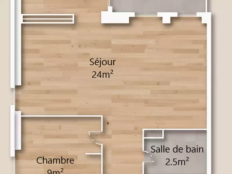 Appartement, 49 m²