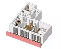 Appartement, 51,4 m²