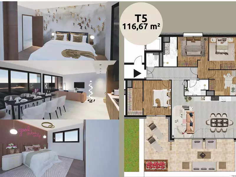 Appartement, 116,6 m²