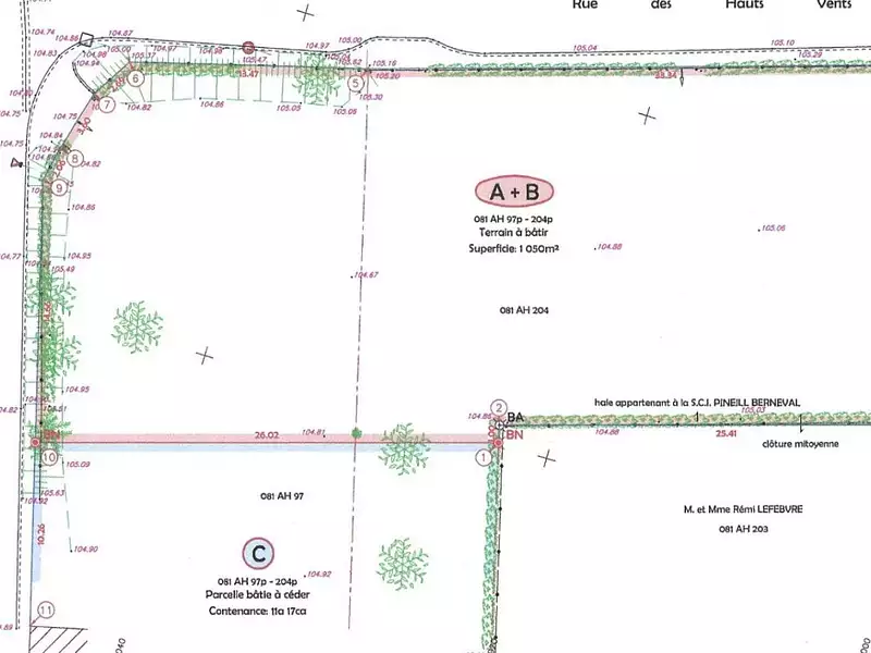 Terrain, 600 m²