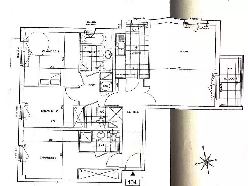 Appartement, 90 m²