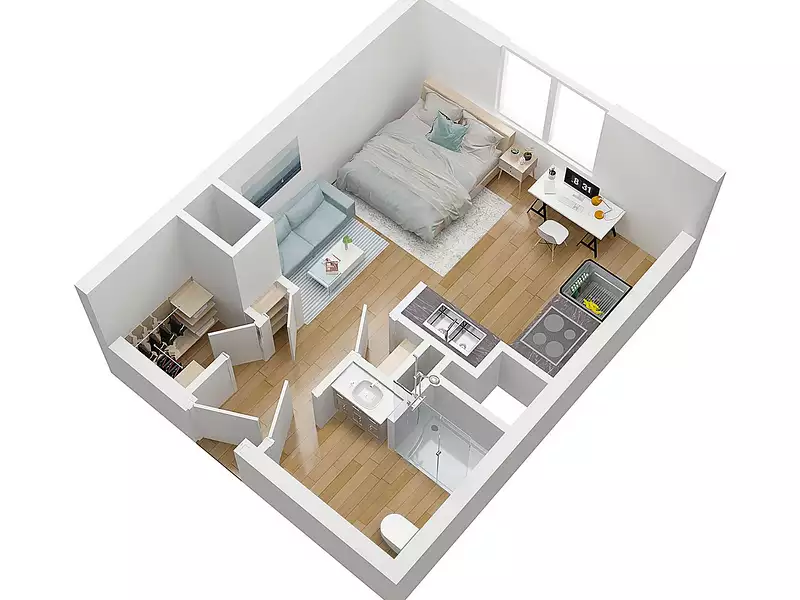 Appartement, 27,26 m²