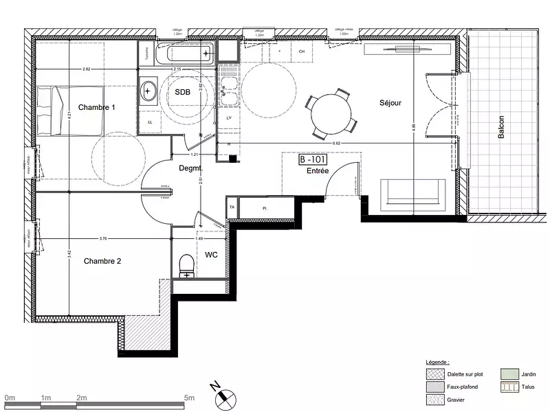 Appartement, 69 m²