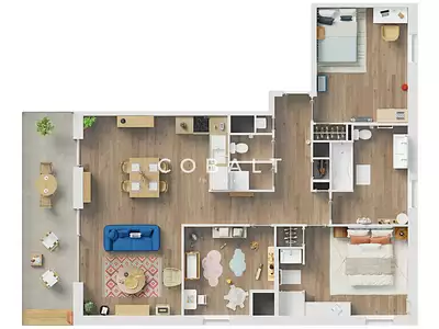 Appartement, 89,78 m²