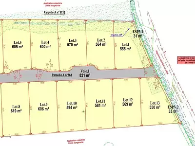 Terrain, 617 m²