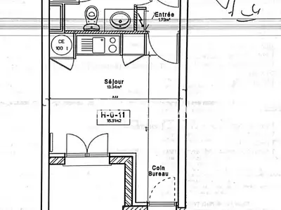 Appartement, 18 m²