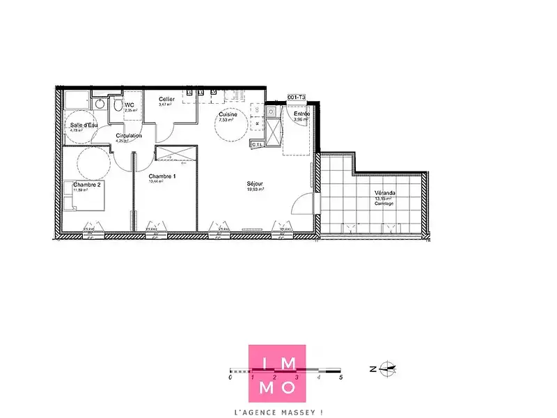 Appartement, 68,3 m²
