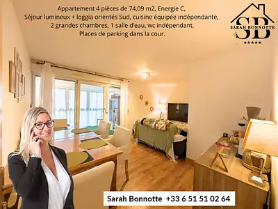 Appartement, 74,09 m²