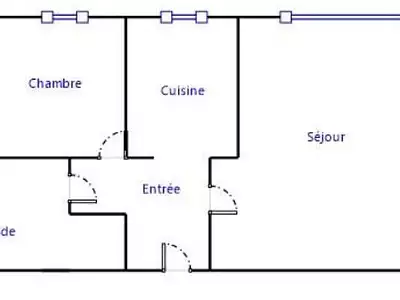 Appartement, 45,3 m²