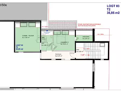 Appartement, 35,85 m²