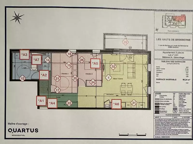 Appartement, 81 m²