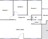 Appartement, 70,46 m²