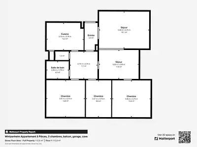 Appartement, 97 m²