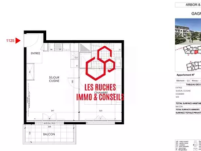 Appartement, 41,86 m²