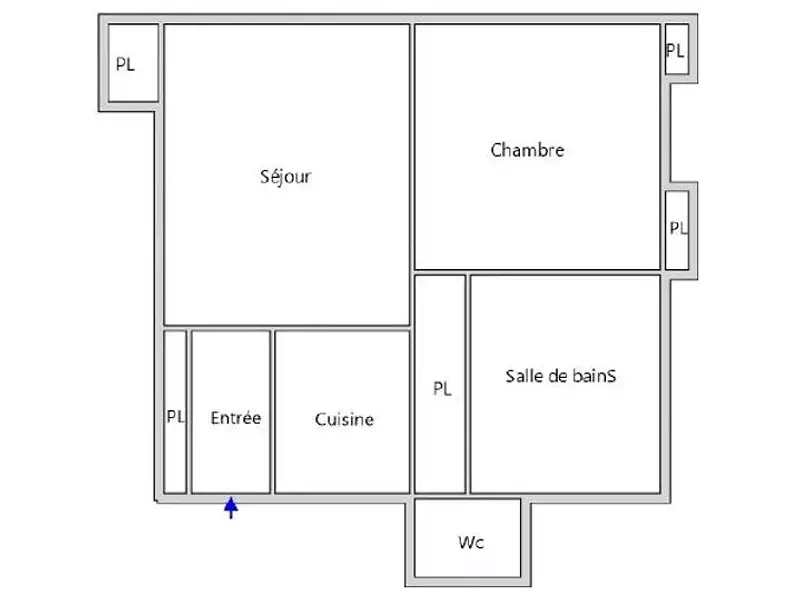 Appartement, 38 m²
