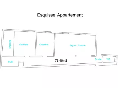 Appartement, 78 m²