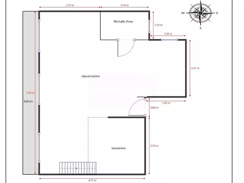 Appartement, 32,08 m²