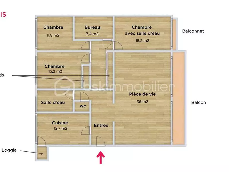 Appartement, 126 m²