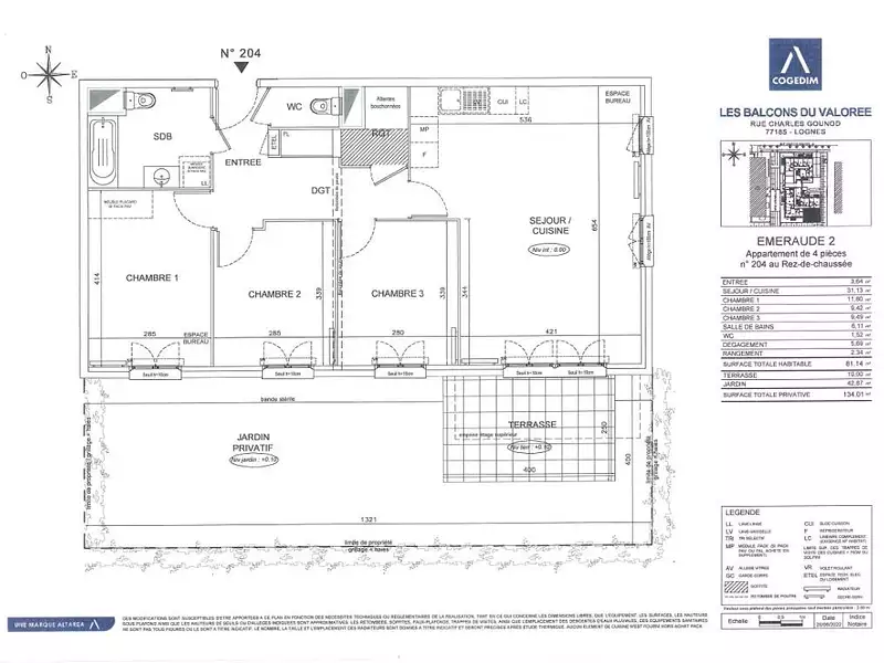 Appartement, 81,14 m²