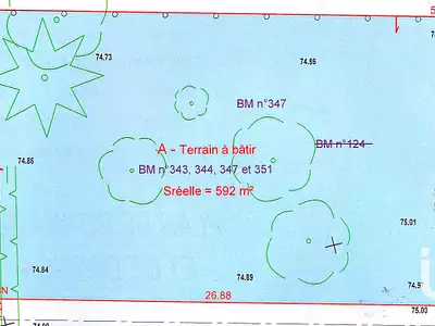 Terrain, 592 m²