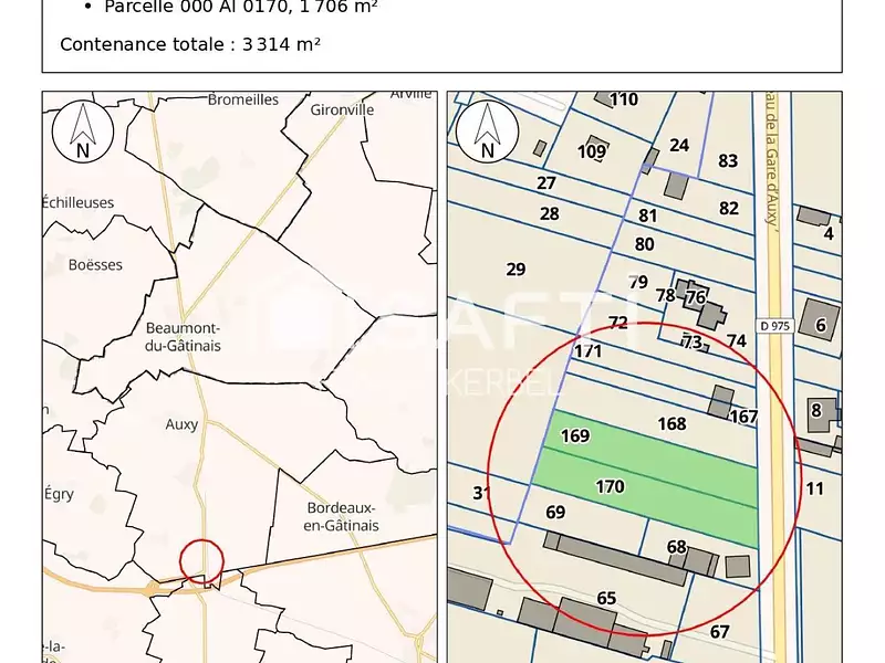 Terrain, 3 314 m²