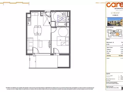 Appartement, 40 m²